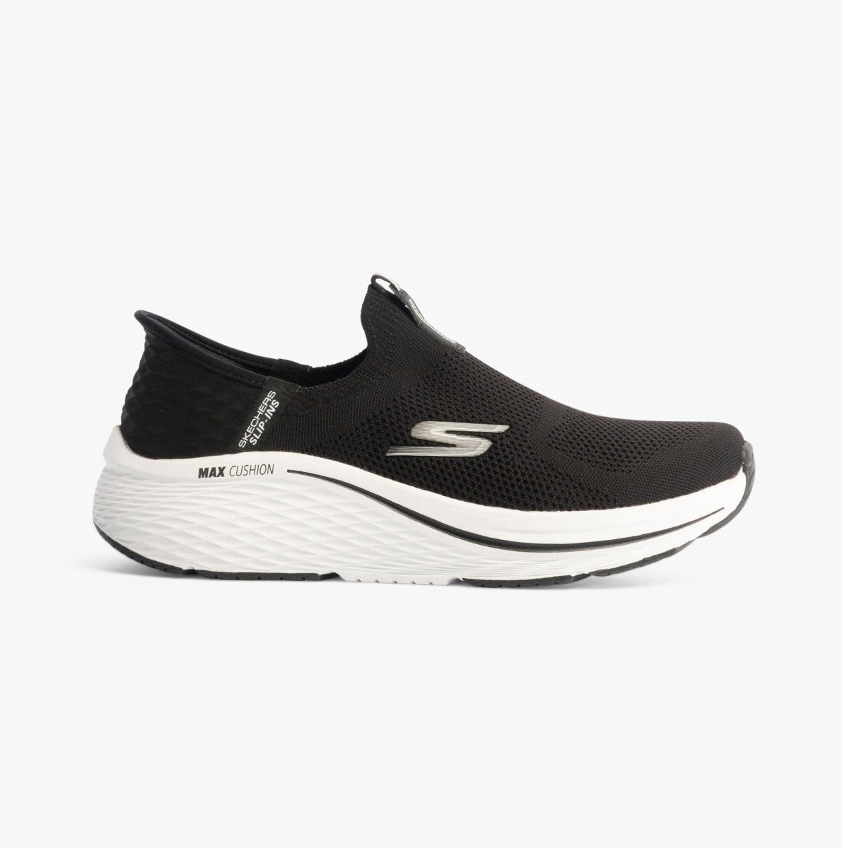 Skechers MAX CUSHIONING ELITE 2.0 - Womens Trainers Black/White - Shuperb