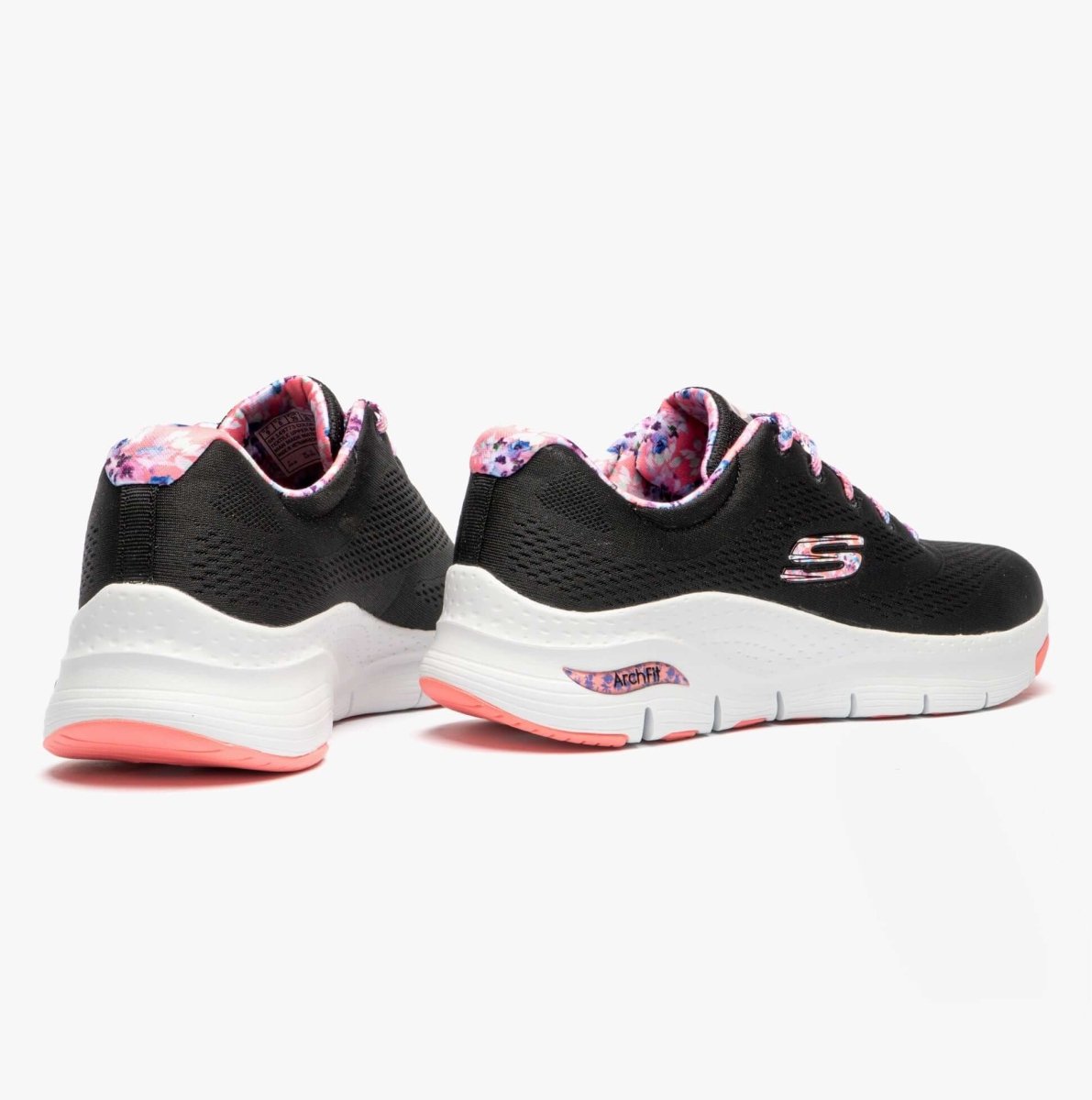 Skechers ARCH FIT - FIRST BLOSSOM Ladies Trainers Black/Multi - Shuperb