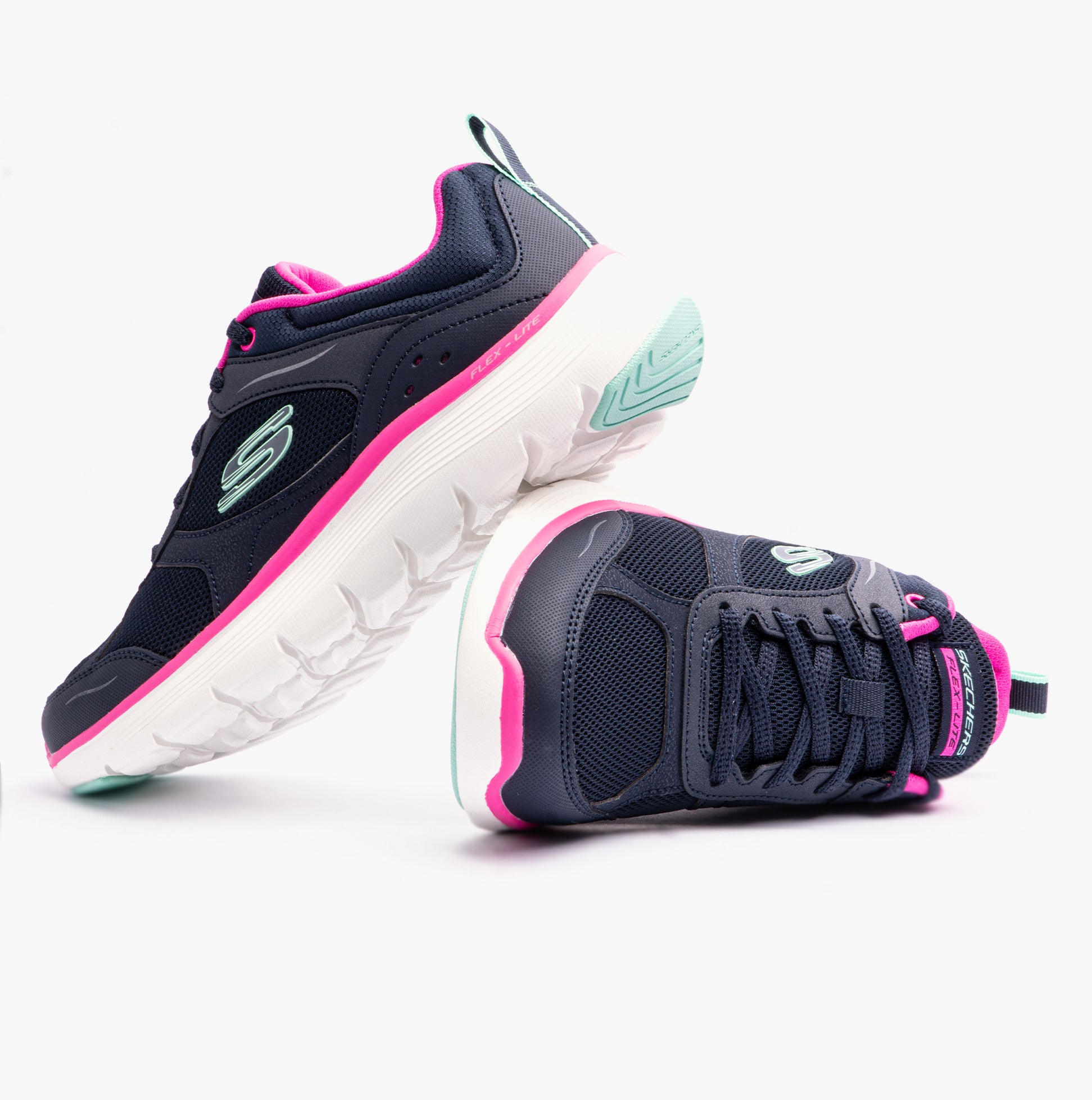 Skechers flex appeal navy pink online