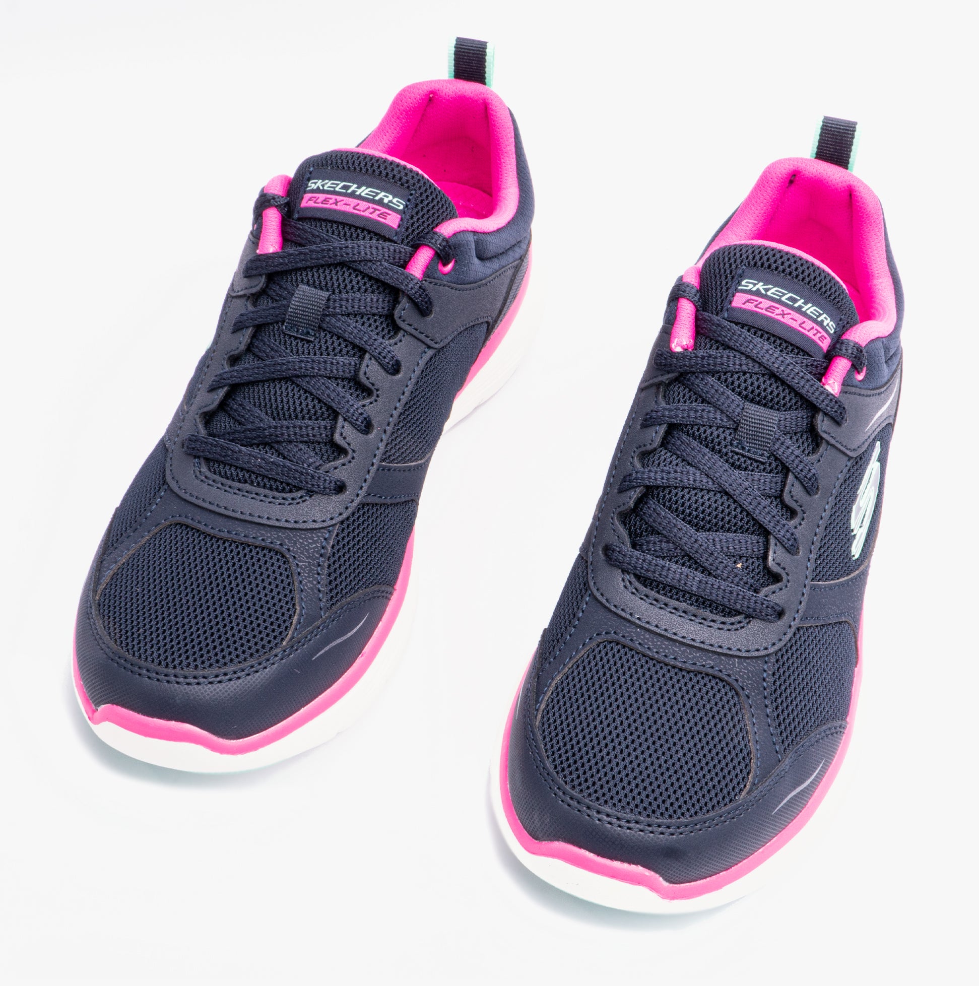 Skechers navy pink on sale