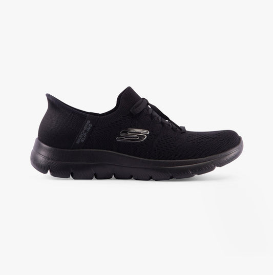 Skechers SUMMITS - NEW DAILY Womens Trainers Black - Shuperb