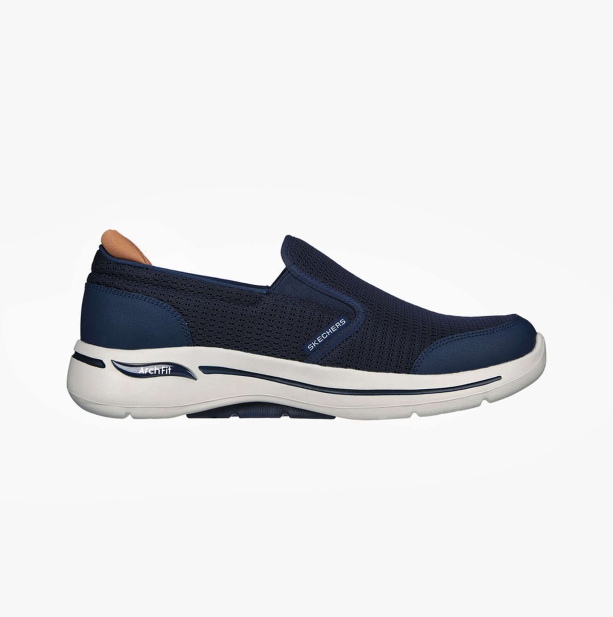 Skechers GO WALK ARCH FIT - ROBUST COMFORT Mens Slip - On Trainers Navy - Shuperb