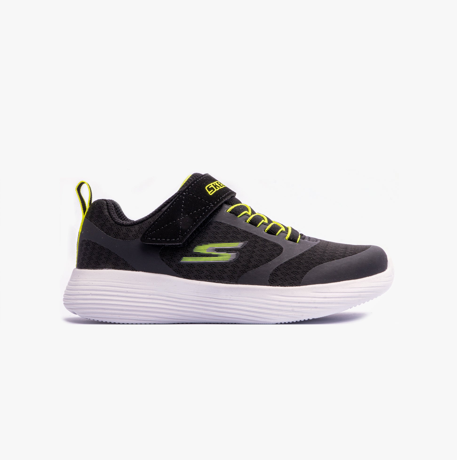 GO RUN 400 V2 Boys Trainers Black Yellow UK 9.5