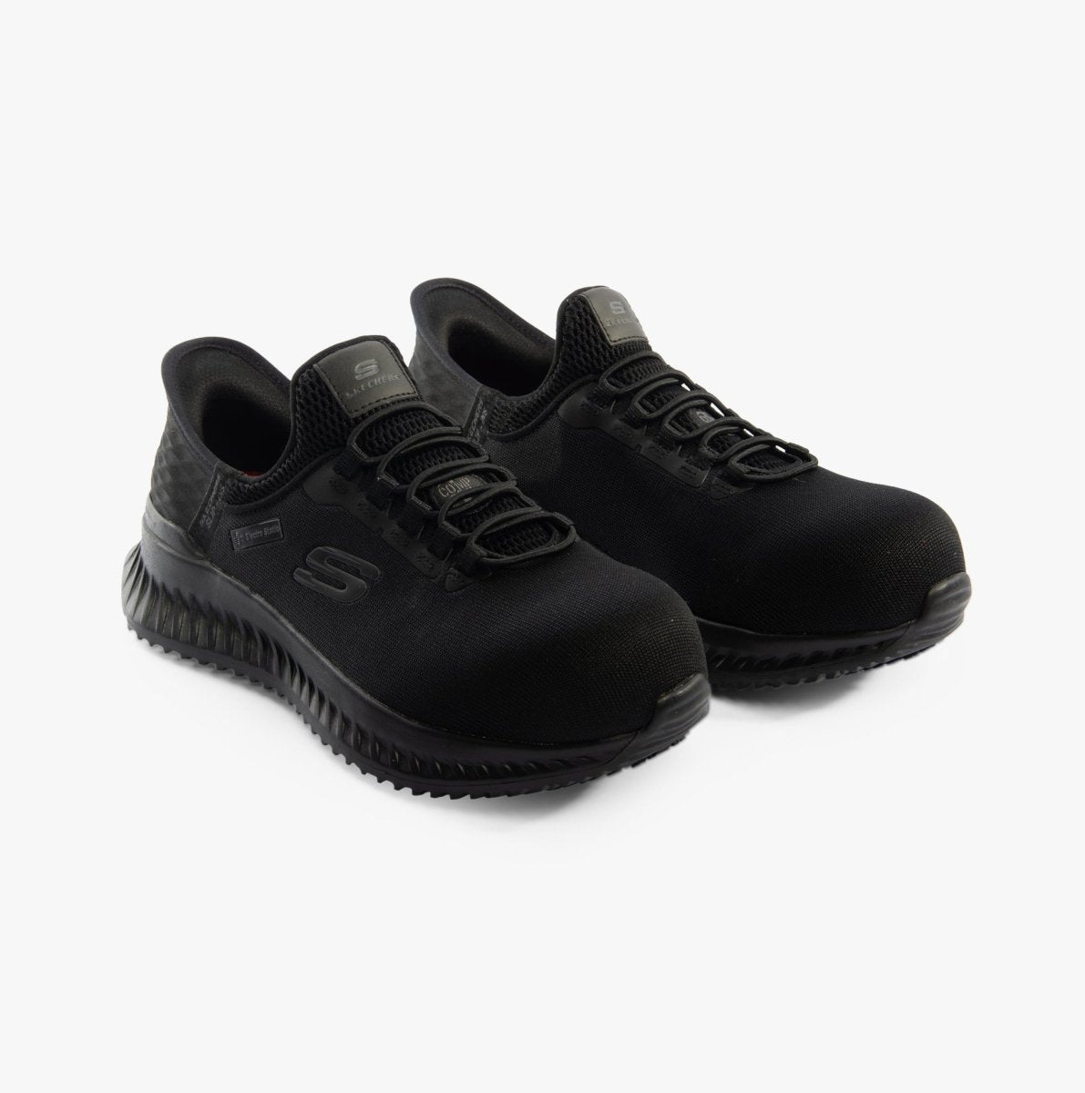 Skechers Work 108152EC/BLK TILIDO - OMBRAY Womens Trainers Black - Shuperb