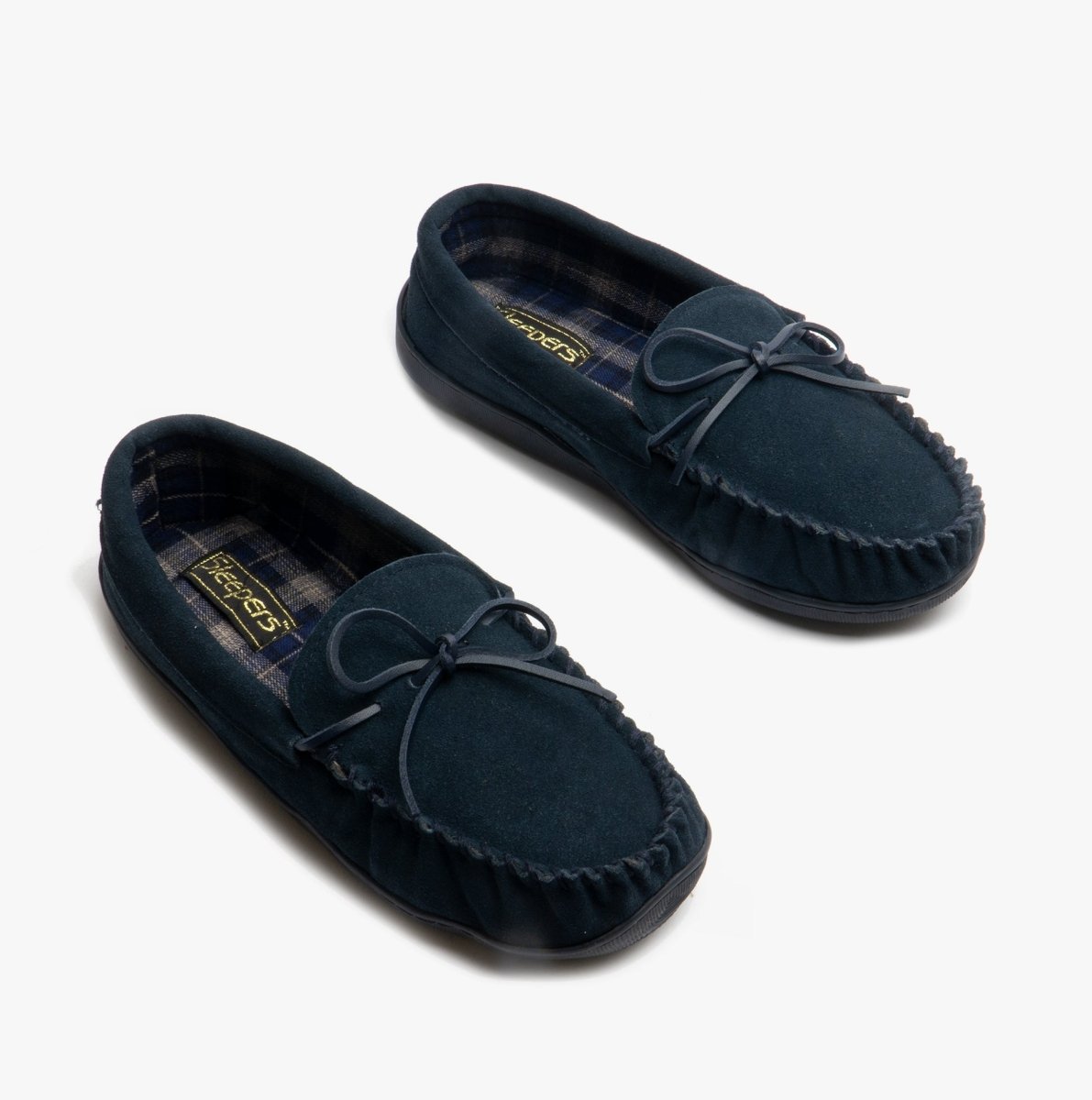 Sleepers Mens Slippers Navy Blue - Shuperb