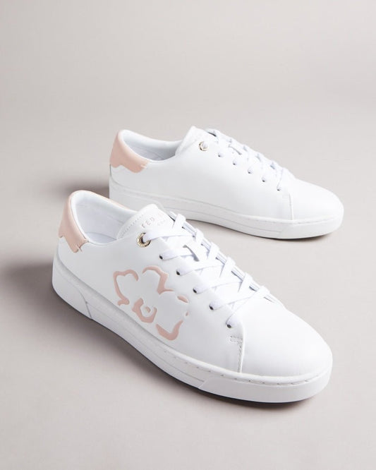 Ted Baker TARLIAH Womens Trainers White/Pink - Shuperb