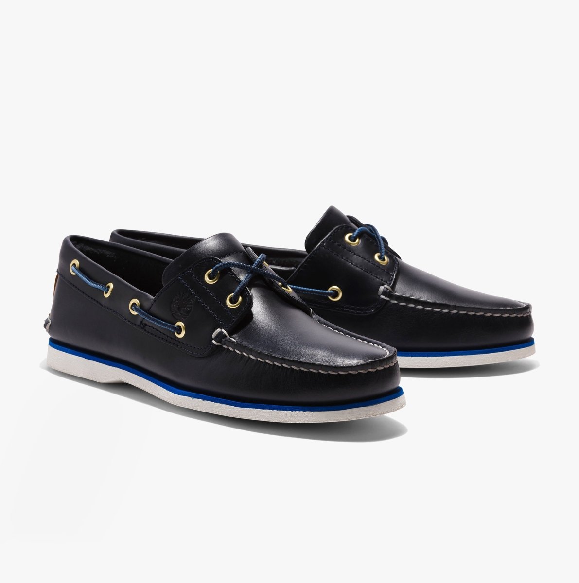 Timberland Classic Boat 2 - Eye Mens Wide Full Grain Boat Shoes Navy - Shuperb