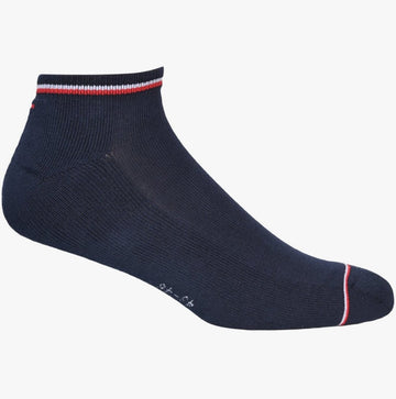 Tommy Hilfiger Iconic Sneaker Footie 2 Pack Mens Socks Dark Navy - Shuperb