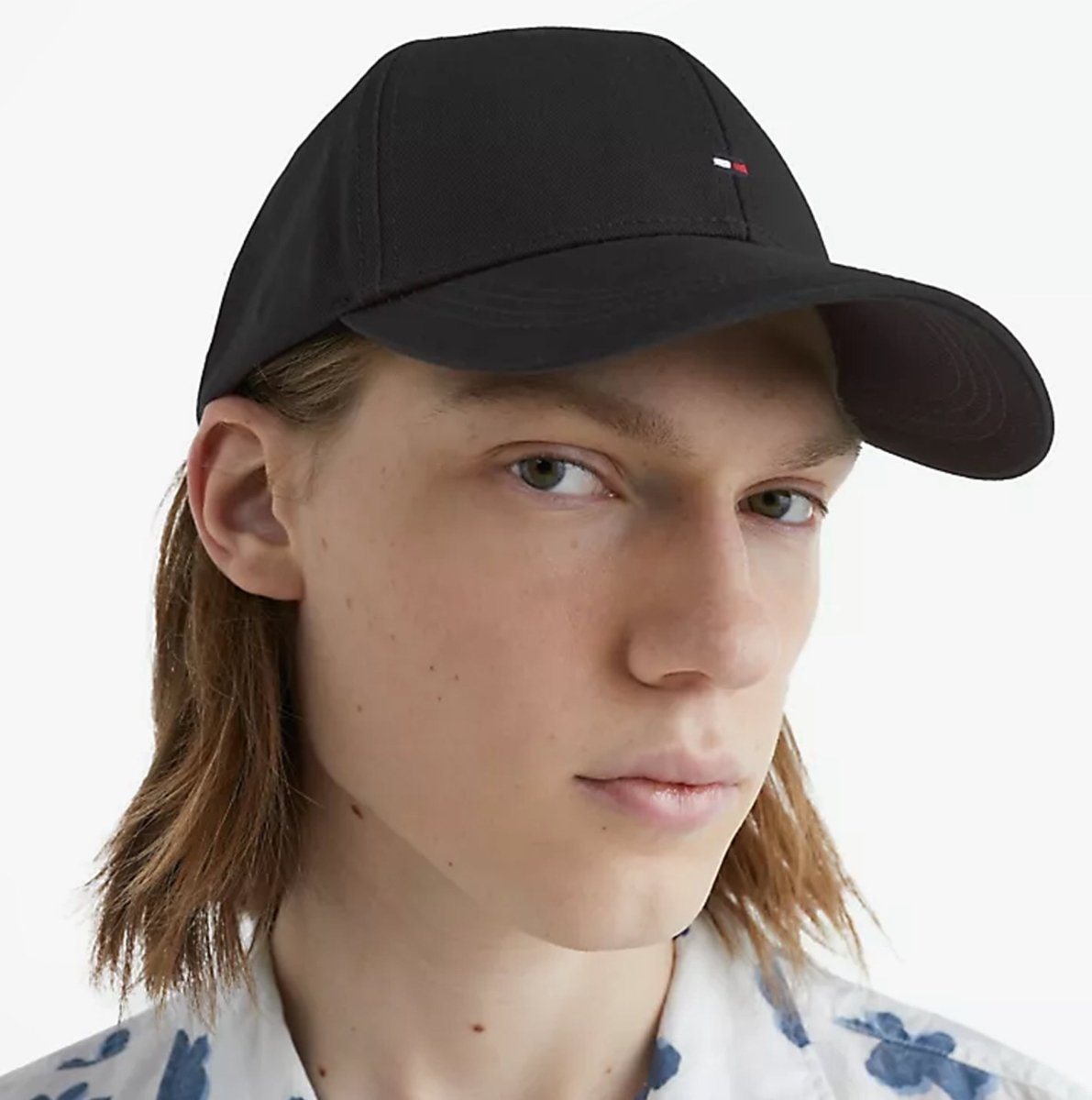 Tommy Hilfiger CLASSIC BB CAP Mens Baseball Cap Flag Black - Shuperb