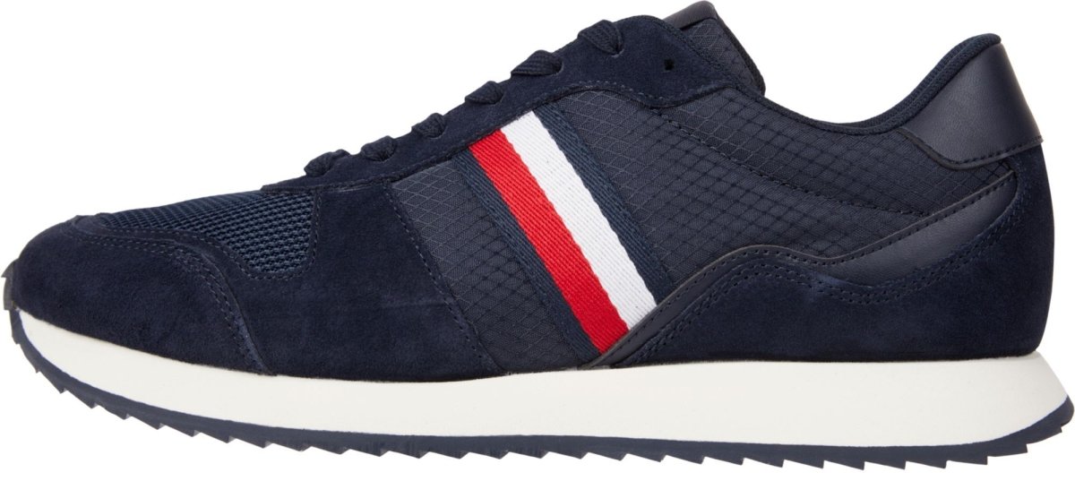 Tommy Hilfiger RUNNER EVO MIX Mens Trainers Desert Sky - Shuperb