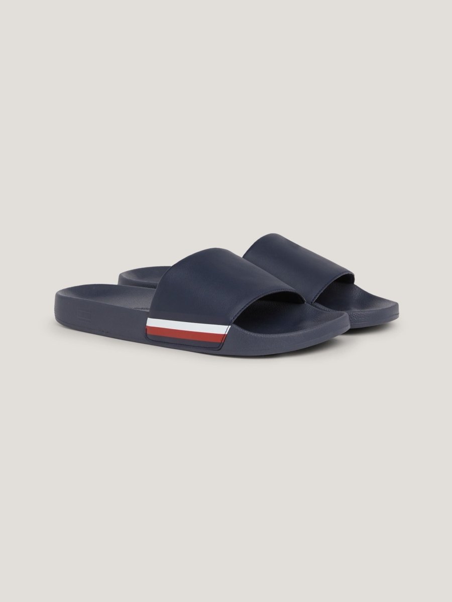 Tommy Hilfiger CORPORATE HILFIGER Mens Flip Flops Desert Sky - Shuperb