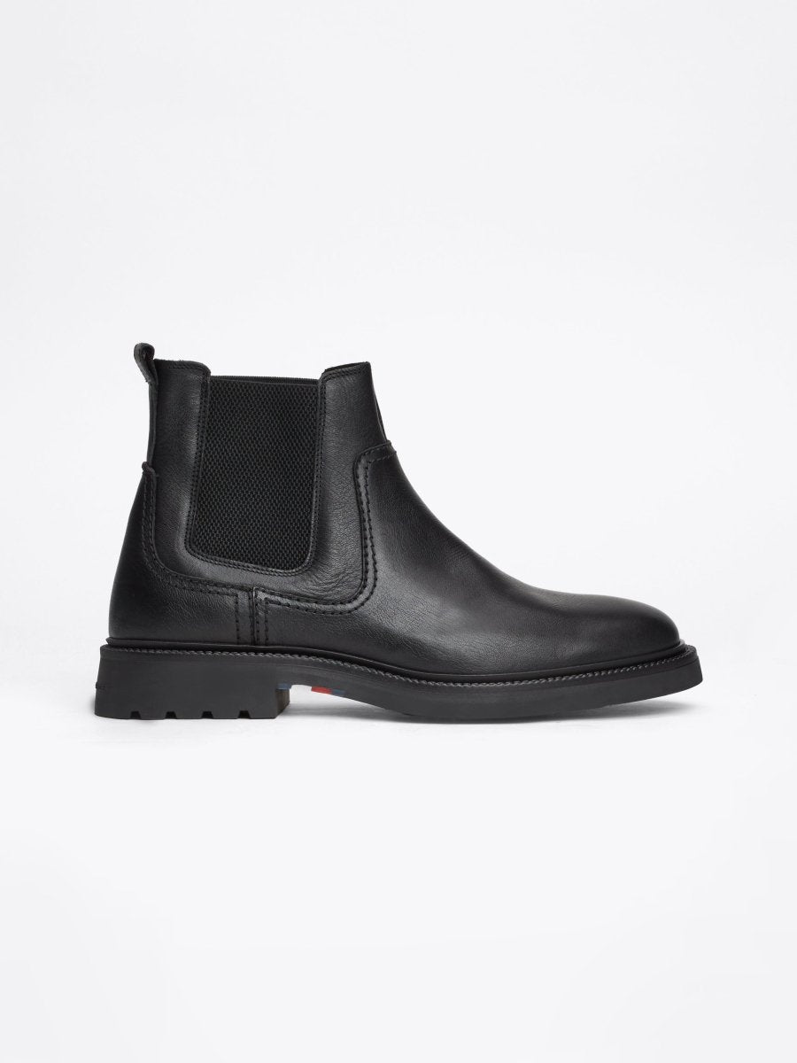 Tommy Hilfiger HILFIGER COMFORT Mens Chelsea Boots Black - Shuperb