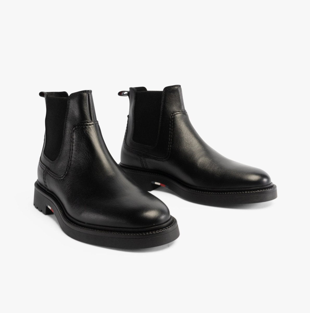 Tommy Hilfiger HILFIGER COMFORT Mens Chelsea Boots Black - Shuperb