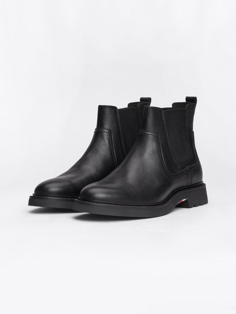 Tommy Hilfiger HILFIGER COMFORT Mens Chelsea Boots Black - Shuperb