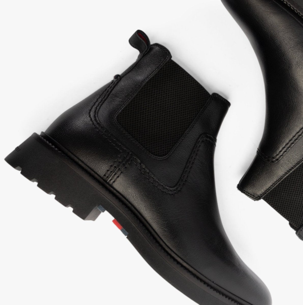 Tommy Hilfiger HILFIGER COMFORT Mens Chelsea Boots Black - Shuperb