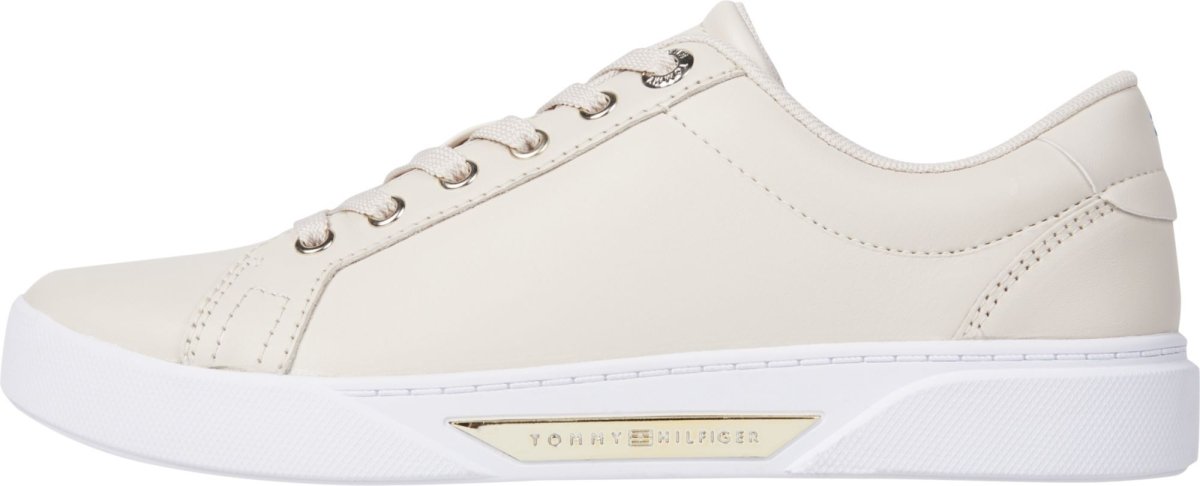 Tommy Hilfiger GOLDEN COURT Womens Trainers Cashmere Creme - Shuperb