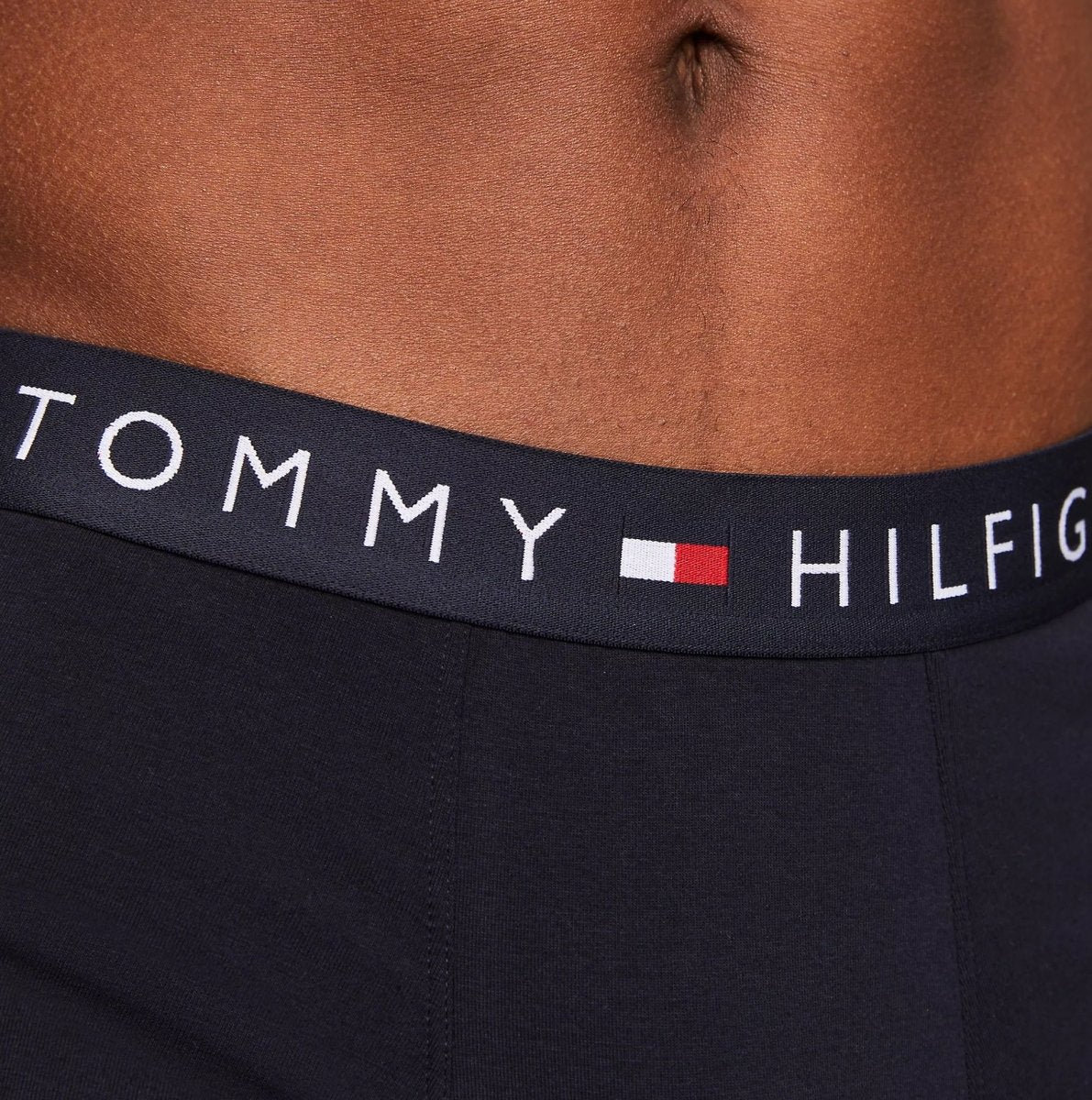 Tommy Hilfiger ORIGINAL LOGO 3 Pack Trunks Men Multicoloured Laser Pink/Desert Sky - Shuperb