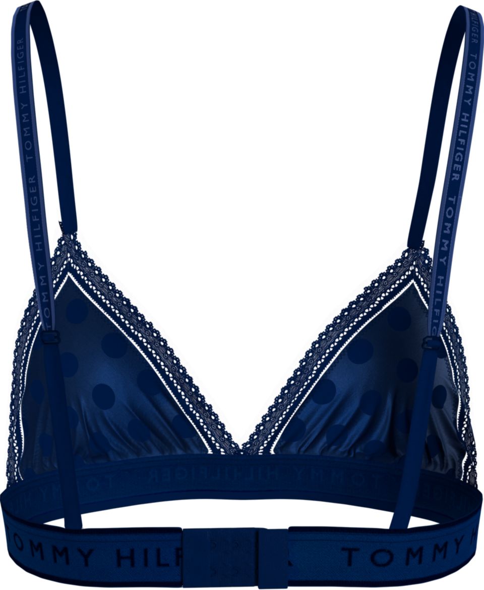 Tommy Hilfiger TRIANGLE BRA SATIN Womens Underwear Desert Sky - Shuperb