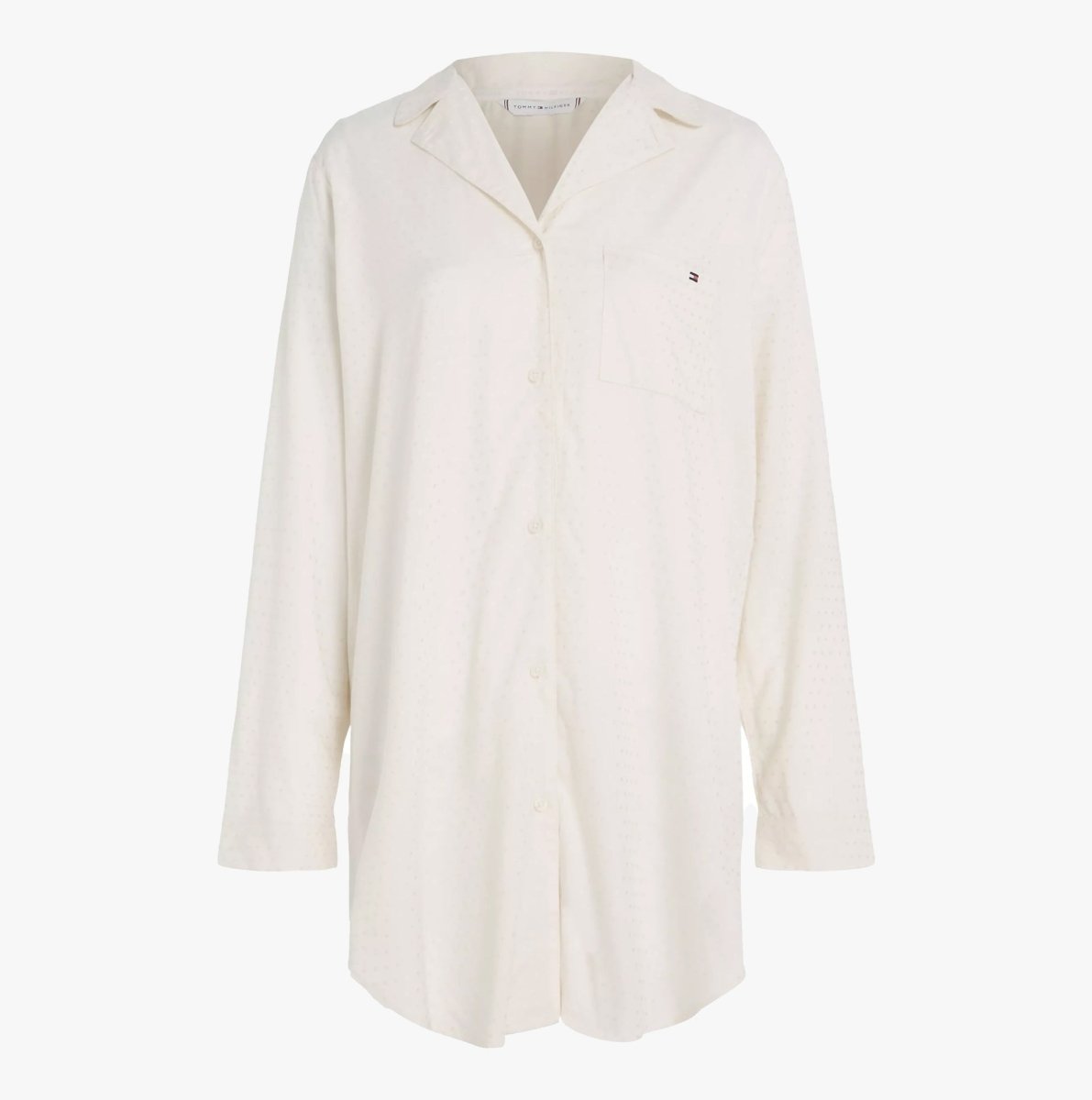 Tommy Hilfiger SHIRTDRESS Womens Ivory - Shuperb