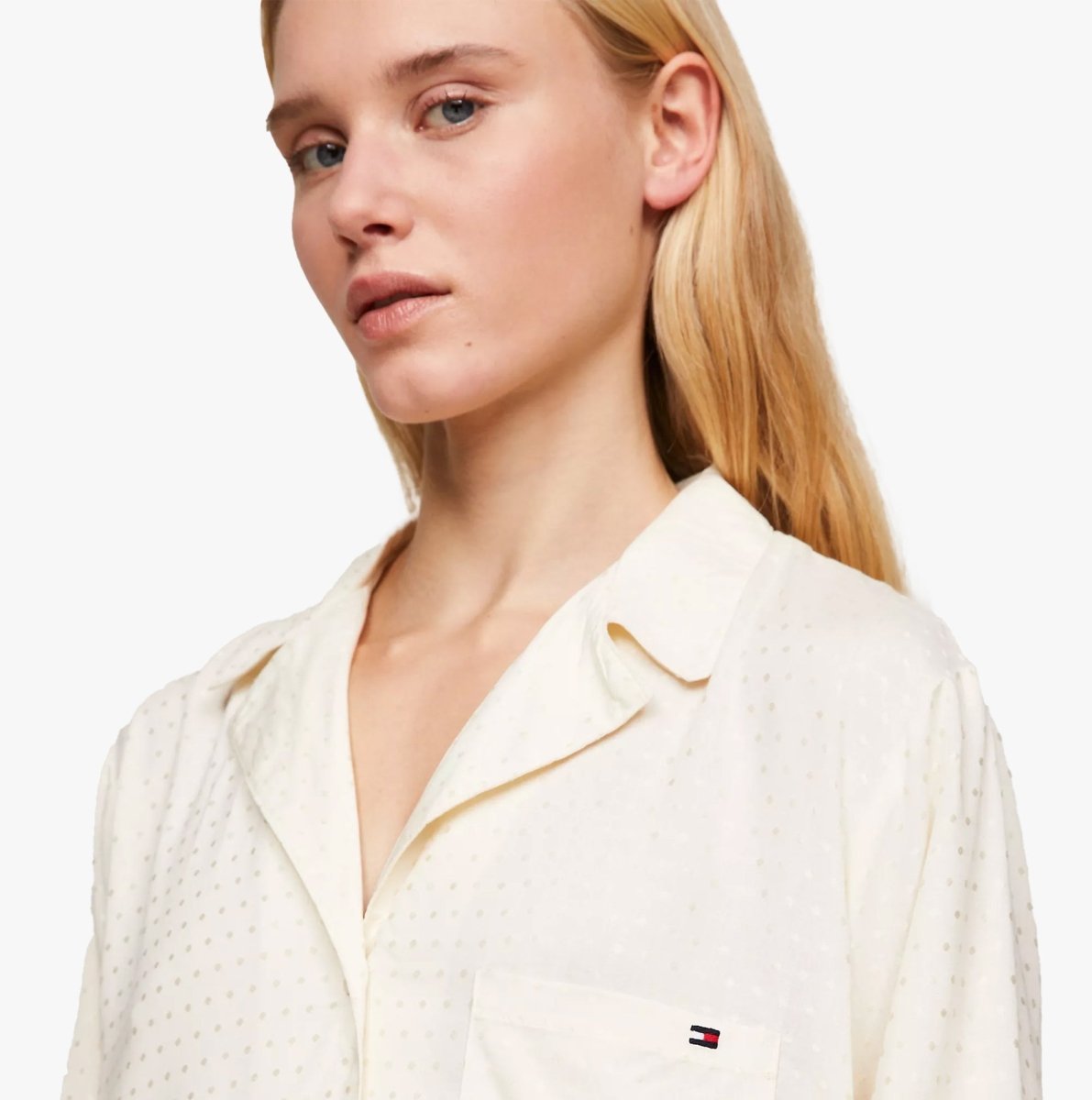 Tommy Hilfiger SHIRTDRESS Womens Ivory - Shuperb