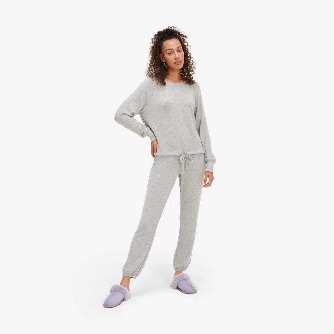 UGG GABLE Womens Loungewear Set Grey Heather - Shuperb