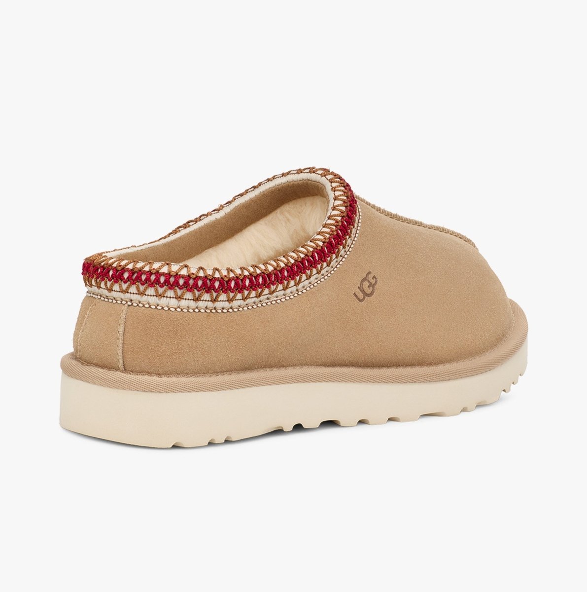 UGG TASMAN Womens Slippers Sand/Dark Cherry - Shuperb