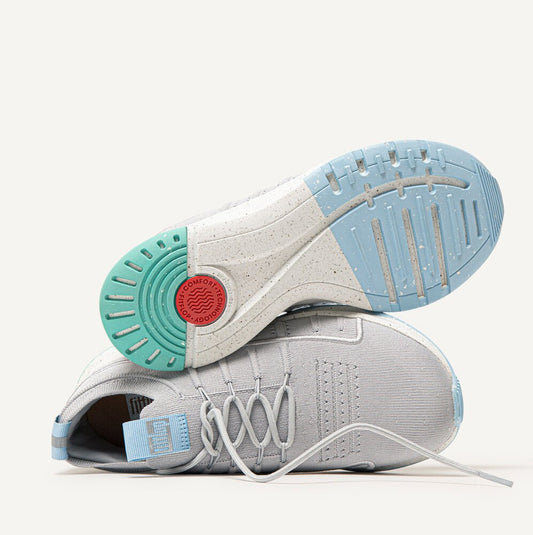 FitFlop VITAMIN FF E01 Ladies Trainers Soft Grey Mix - Shuperb