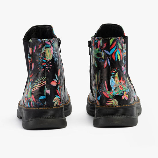 Westland PEYTON 02 Womens Boots Black Print - Shuperb