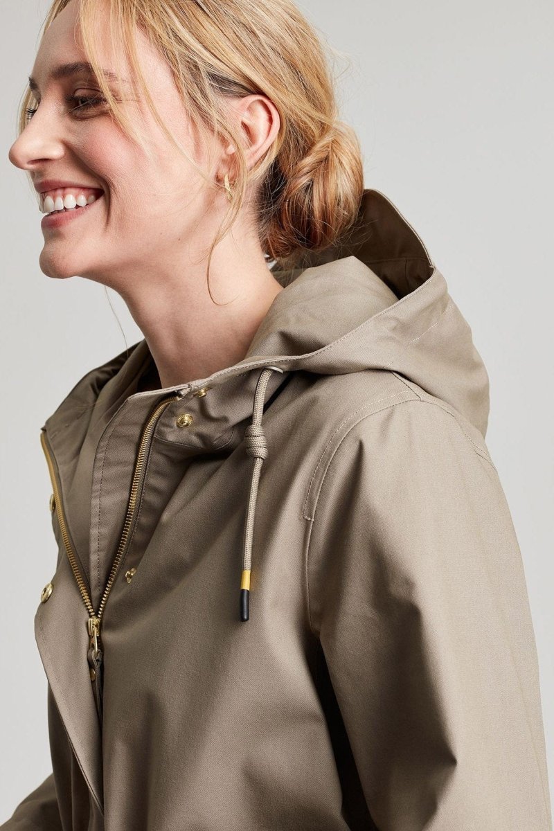 Joules PADSTOW Womens Raincoat Mushroom - Shuperb