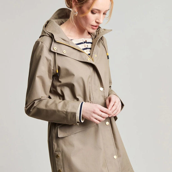 Joules PADSTOW Womens Raincoat Mushroom - Shuperb